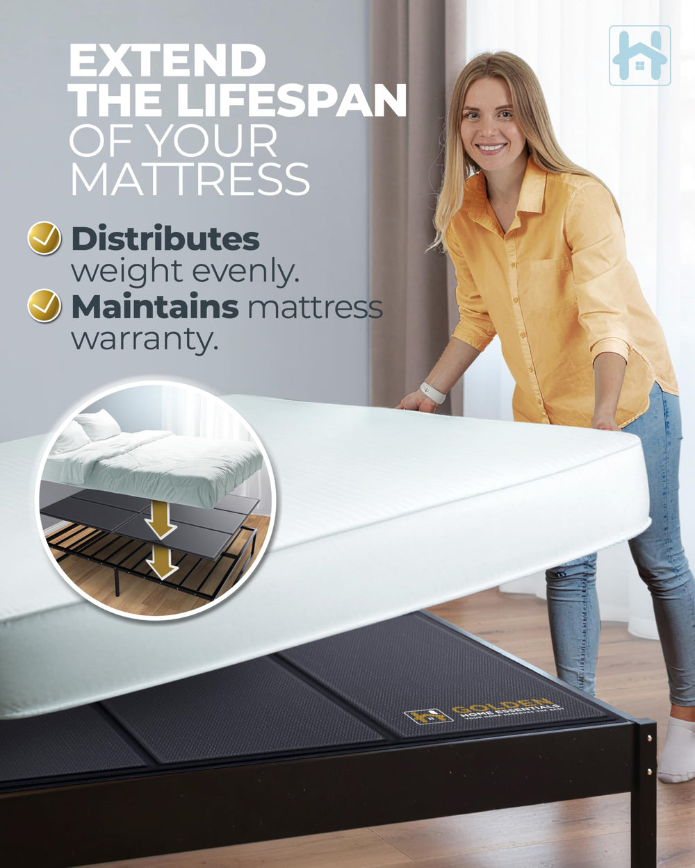 Slim Low-Profile Bunkie Board – Multi-Size Mattress Support