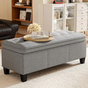 47-Inch Storage Ottoman Bench with Legs