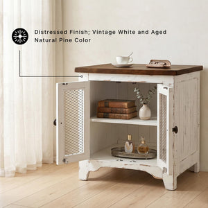 Wystfield Farmhouse End Table with Storage