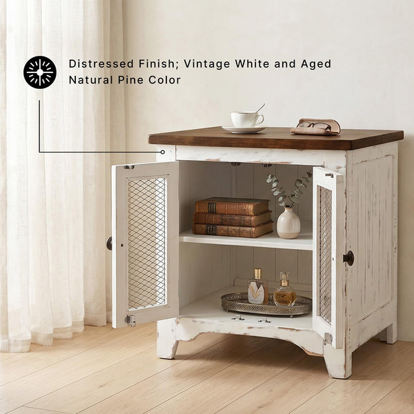 Wystfield Farmhouse End Table with Storage