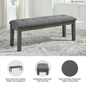 Upholstered Dining Bench with Wood Frame