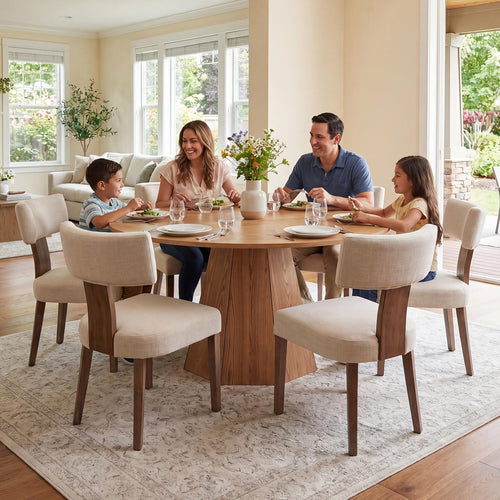 Round Pedestal Dining Table