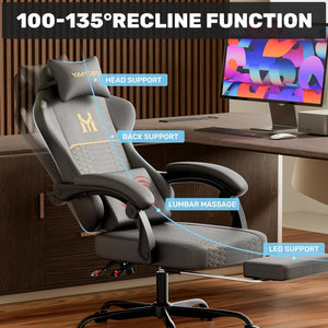 Gaming Chair with Footrest & Recliner