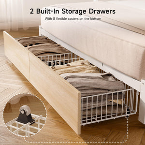 Twin to King Trundle Daybed with Storage & Power Outlet