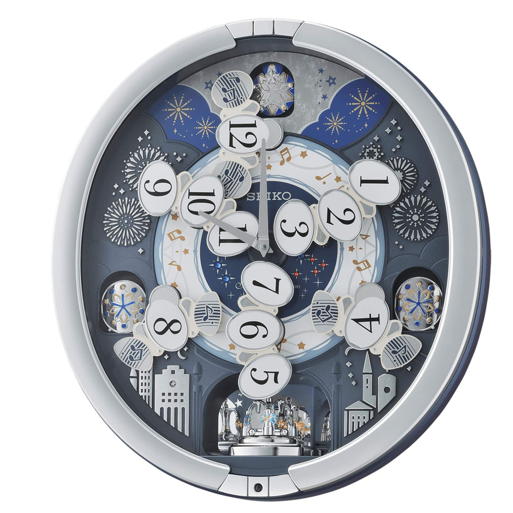 Melodies in Motion Swarovski Crystal Pendulum Wall Clock