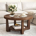 Round Coffee Table, 31.5" – Brown