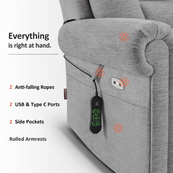 Power Lift Recliner Chair with Massage & Heating