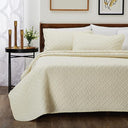 Bamboo Quilt Set – 3-Piece Quilted Coverlet with Pillow Shams