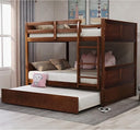 Full Over Full Bunk Bed with Trundle & Ladder