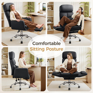 Big and Tall Ergonomic Reclining Office Chair 500LBS
