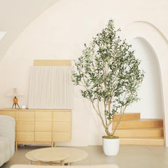 Artificial Olive Tree with Lifelike Fruits