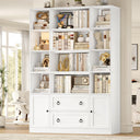 71 Inch Tall Bookcase with Doors and Drawers