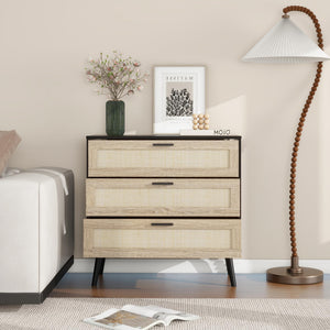 Rattan Chest of Drawers with Anti-Tip Device