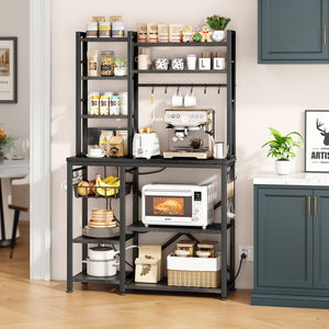 10-Shelf Kitchen Baker's Rack with Power Outlet