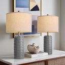 Farmhouse Ceramic Table Lamps Set of 2