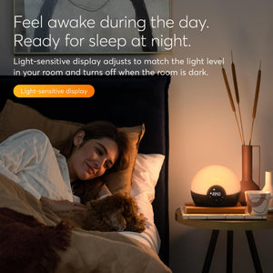 Sunrise Sunset Alarm Clock with Bedside Lamp & Sleep Sounds
