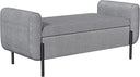 Storage Bench with Armrests and Ottoman Storage