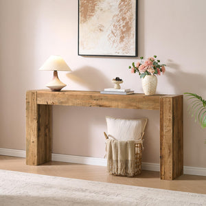 Reclaimed Wood Console Table 63"