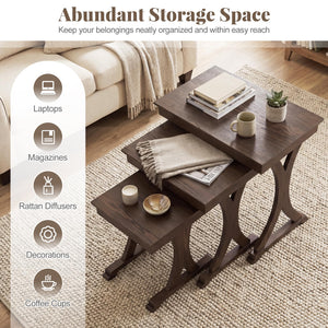 Nesting Coffee Table Set of 3
