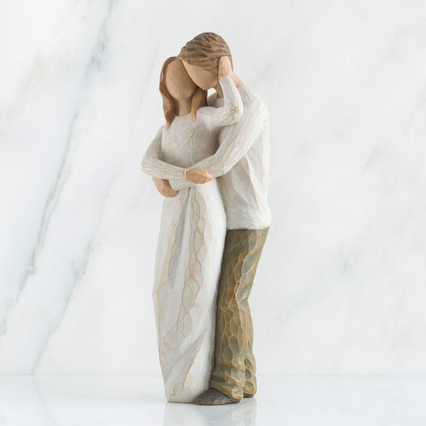 Couple Figurine Hand-Painted Resin Sculpture
