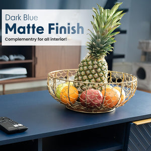 Modern Coffee Table with Storage – Navy Blue