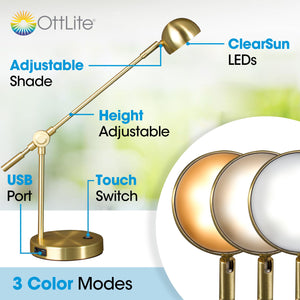 LED Desk Lamp with USB Port