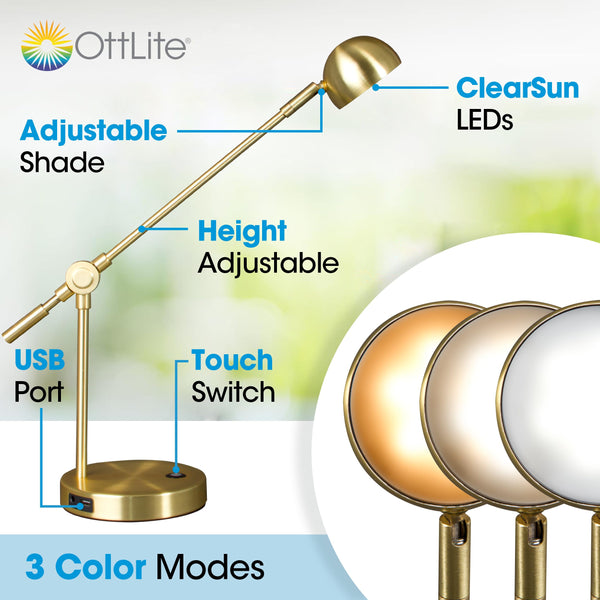 LED Desk Lamp with USB Port