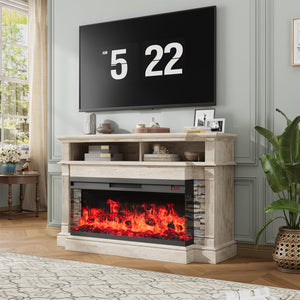 Farmhouse Electric Fireplace TV Stand for TVs up to 65"