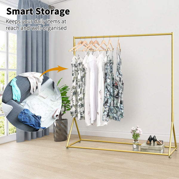 Freestanding Metal Clothing Rack