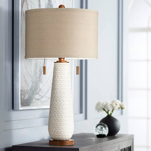 Mid-Century Modern Ceramic Table Lamps, Set of 2