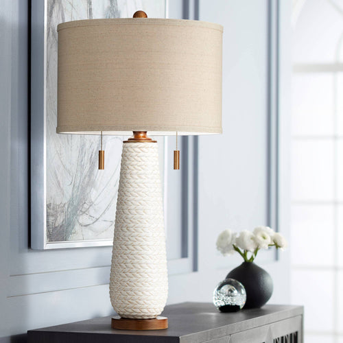 Mid-Century Modern Ceramic Table Lamps, Set of 2