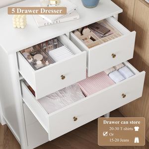 5-Drawer Dresser with Deep Storage