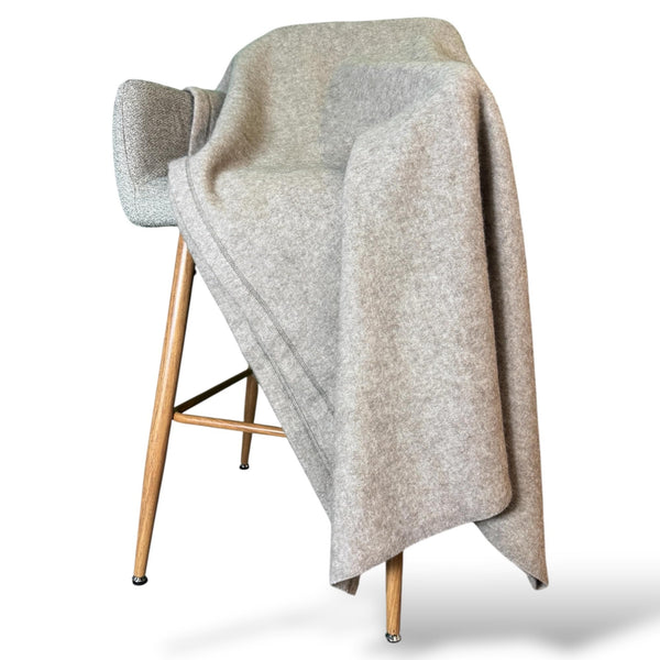 100% Pure Yak Down Throw Blanket – Natural Dark Brown