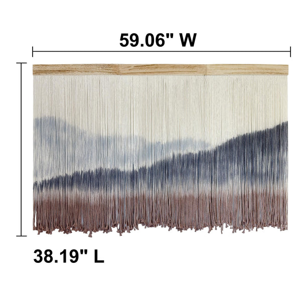Extra Large Mountain Dip-Dye Macrame Wall Hanging