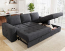 L-Shaped Sleeper Sofa with Storage Chaise