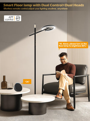 10000 Lux Smart Floor Light Therapy Lamp