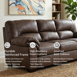 WalkerPoint Contemporary Sofa – Dark Brown
