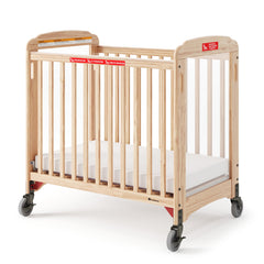 Infant Evacuation Daycare Crib with Clearview Panels & Foam Mattress