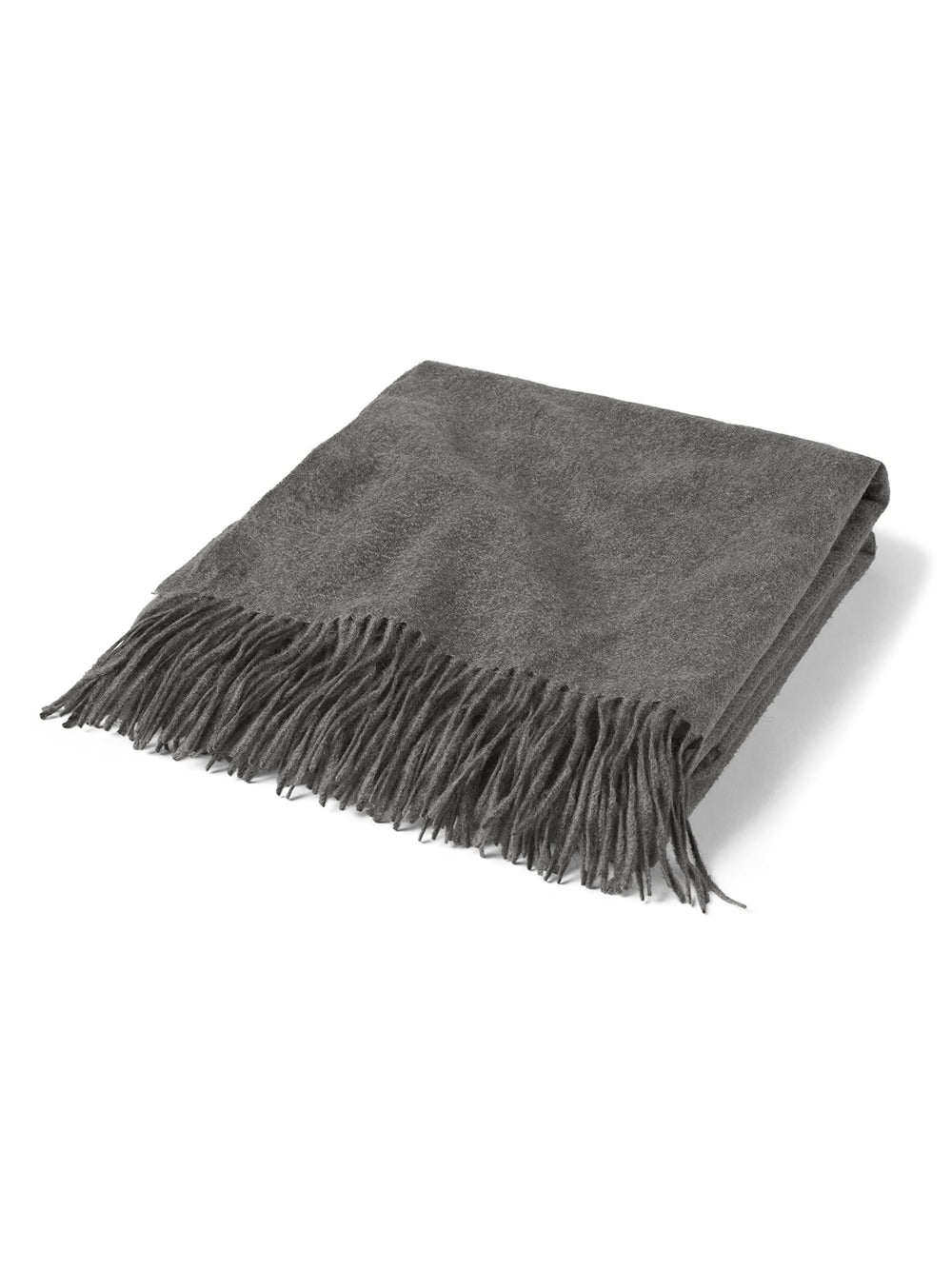 100% Pure Cashmere Throw Blanket with Decorative Fringe