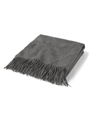 100% Pure Cashmere Throw Blanket with Decorative Fringe