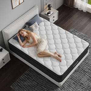 12-Inch Hybrid Full Mattress with Pocketed Springs & Memory Foam