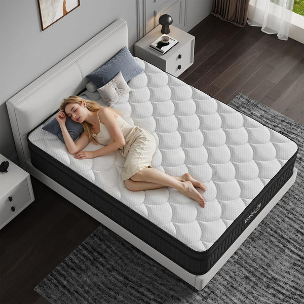 12-Inch Hybrid Full Mattress with Pocketed Springs & Memory Foam