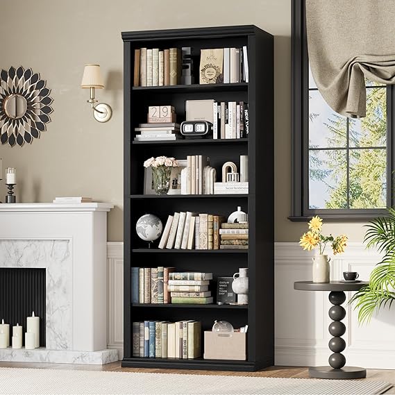 71-Inch Tall Bookcase with Cabinet and 3 Drawers