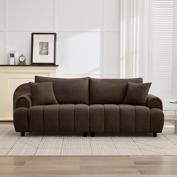 88" Oversized Boucle 3-Seater Sofa