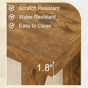 55" Farmhouse Console Table with Open Shelf