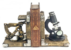 Golden Scientist Decorative Bookends