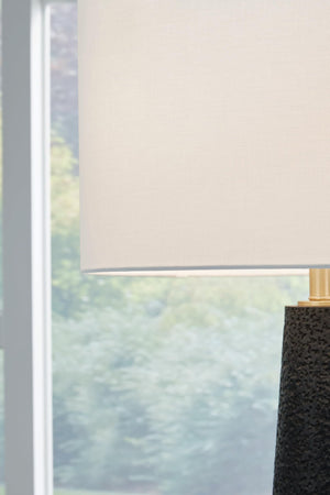 Modern Textured Polyresin Floor Lamp with 3-Way Switch