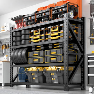 Heavy Duty Garage Storage Shelving Unit, 4-Tier Metal