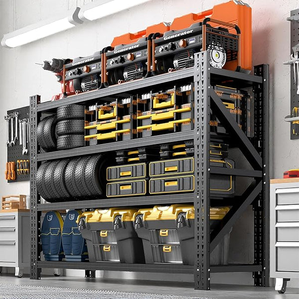 Heavy Duty Garage Storage Shelving Unit, 4-Tier Metal