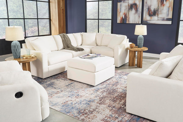 Swivel Glider Rocker Recliner with Hidden Storage – Beige